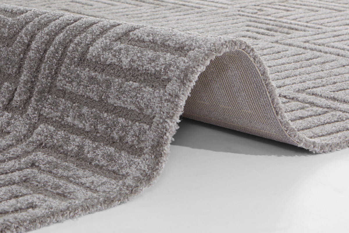HOCHFLORTEPPICH 80/150 cm New York Grau  - Grau, Basics, Kunststoff/Textil (80/150cm)