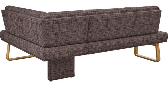 ECKBANK 280/174 cm in Eichefarben, Dunkelbraun - Eichefarben/Dunkelbraun, Design, Holz/Textil (280/174cm) - Dieter Knoll