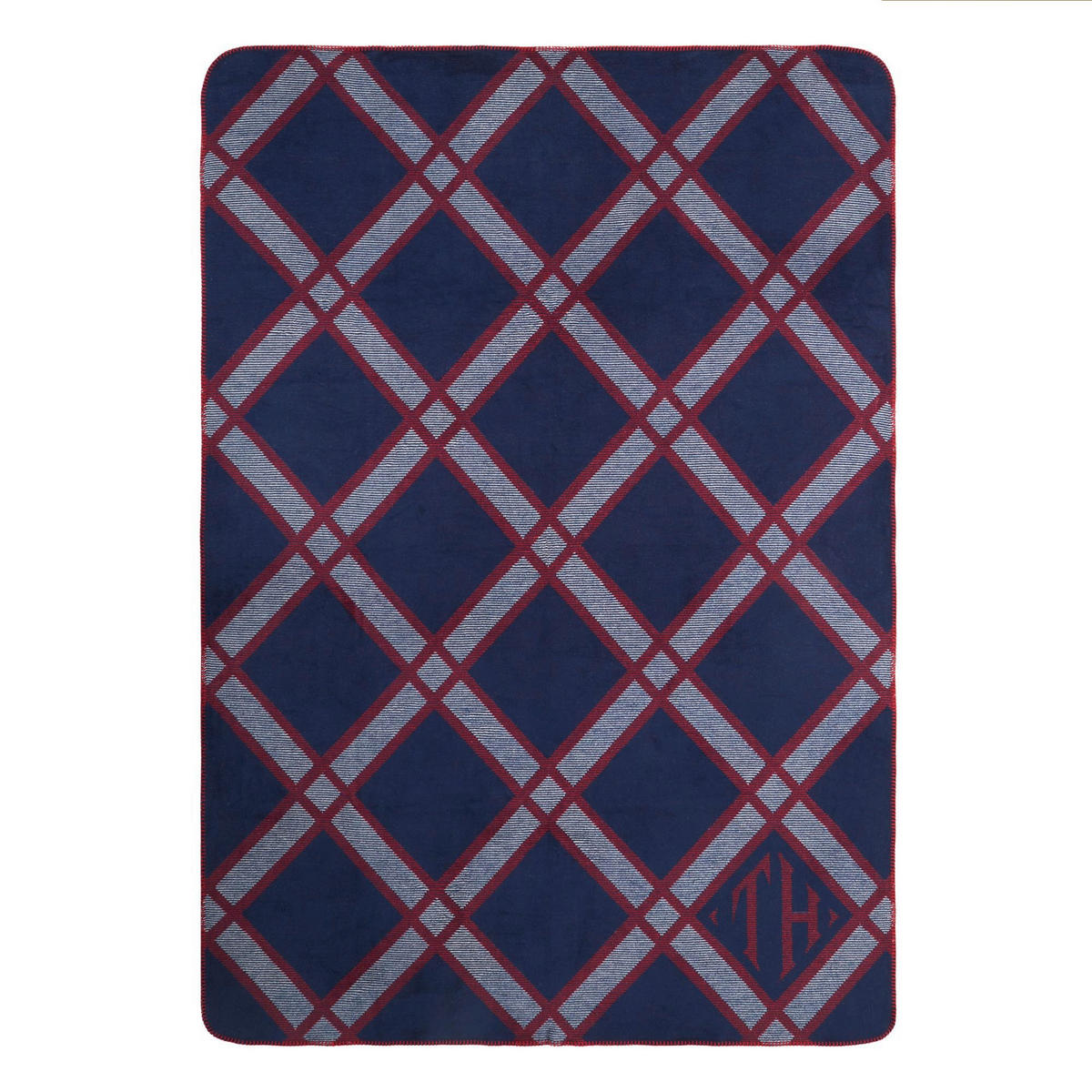 WOHNDECKE Ribbon Spirit 150/200 cm  - Dunkelblau, Basics, Textil (150/200cm) - Tommy Hilfiger