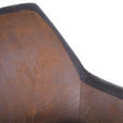 ARMLEHNSTUHL  in Mikrofaser  - Schwarz/Braun, LIFESTYLE, Textil/Metall (58/80/62cm) - Landscape