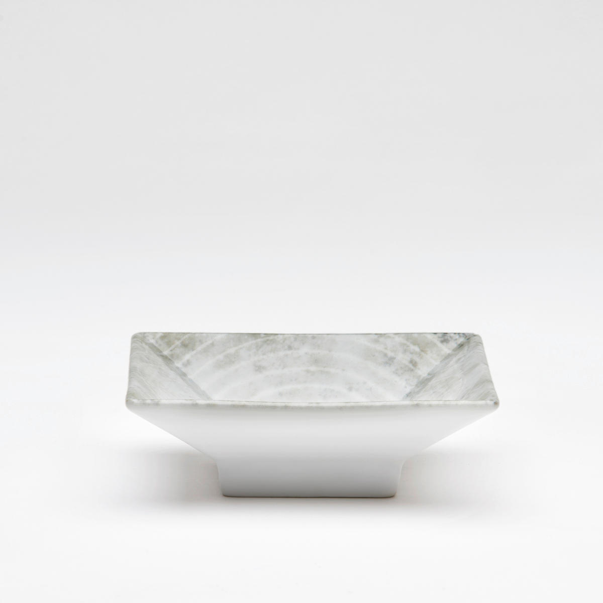 SCHALE Korfu   - Hellgrau/Weiß, Basics, Keramik (11,5/11,5/3,5cm) - Van Well