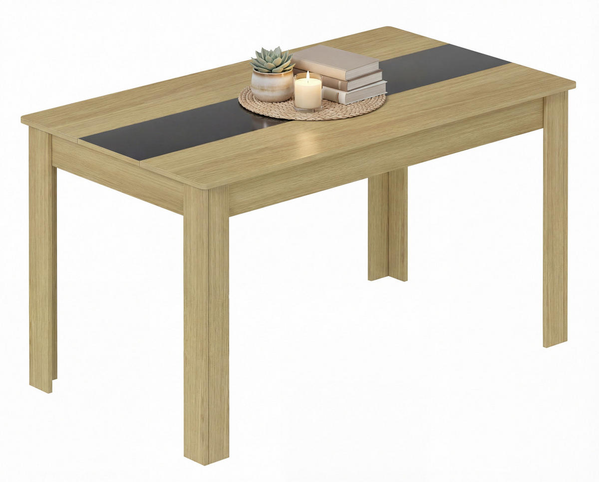 ÉTKEZŐASZTAL - méztölgy színű, Modern, faalapú anyag (140/80/75cm) - MID.YOU
