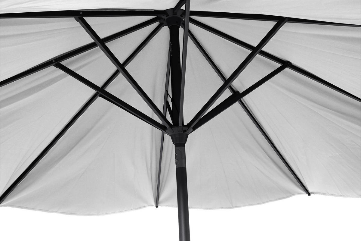 SONNENSCHIRM  300/300 cm  - Anthrazit/Grau, KONVENTIONELL, Textil/Metall (300/300cm) - Siena Garden