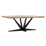 ESSTISCH 200/100/76 cm Akazie massiv Holz Naturfarben rechteckig  - Schwarz/Naturfarben, LIFESTYLE, Holz/Metall (200/100/76cm) - Landscape