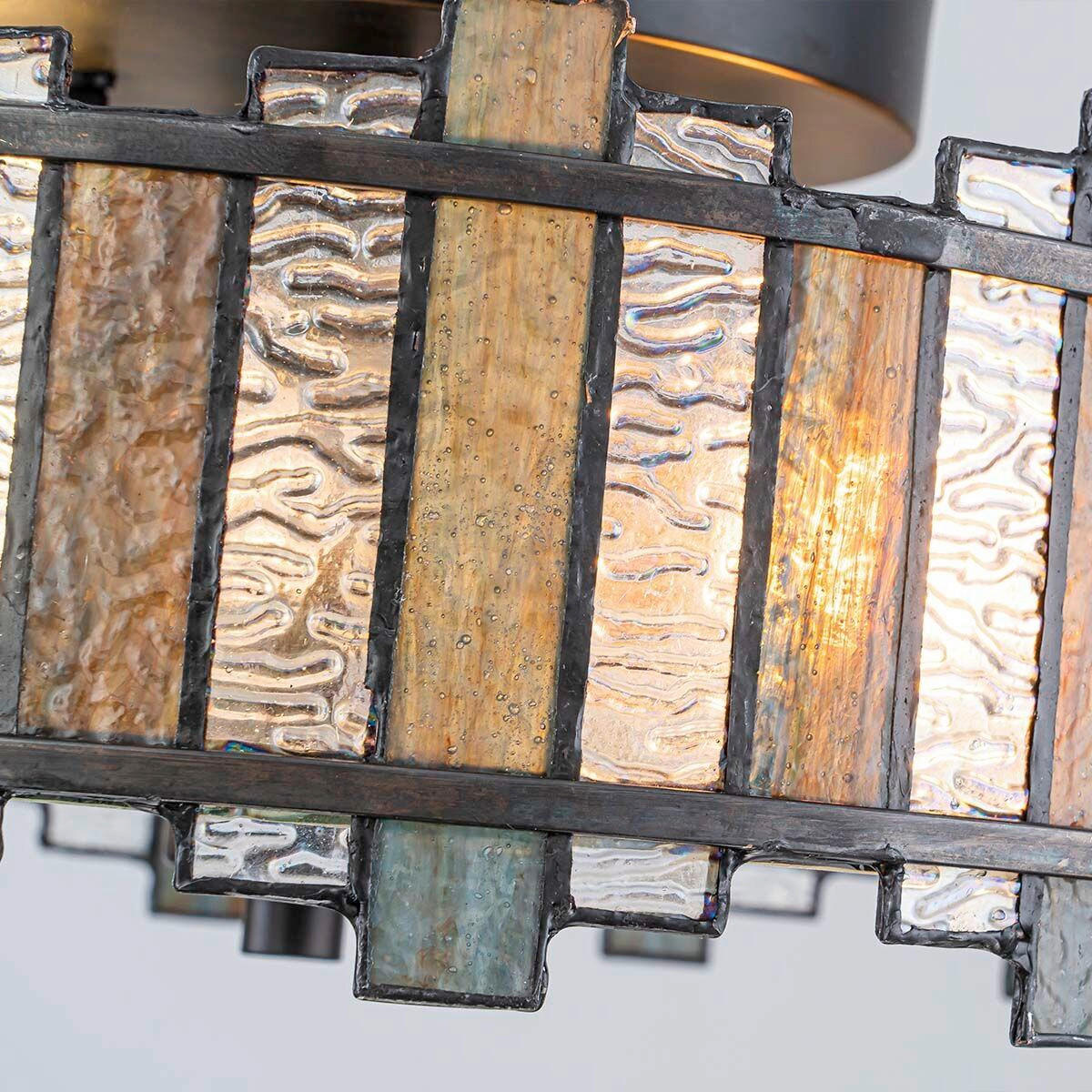 DECKENLEUCHTE Quoizel 16,5/35,6 cm  - Schwarz, Design, Glas/Metall (16,5/35,6cm) - Elstead Lighting