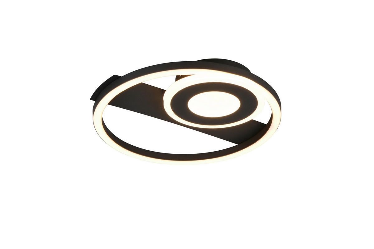 PLAFONIERĂ CU LED - alb/negru, Design, plastic/metal (32/30,5/5cm)