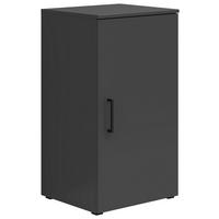 KOMODA, grafitová, 45/83/40 cm - čierna/grafitová, Modern, kompozitné drevo/plast (45/83/40cm) - Carryhome