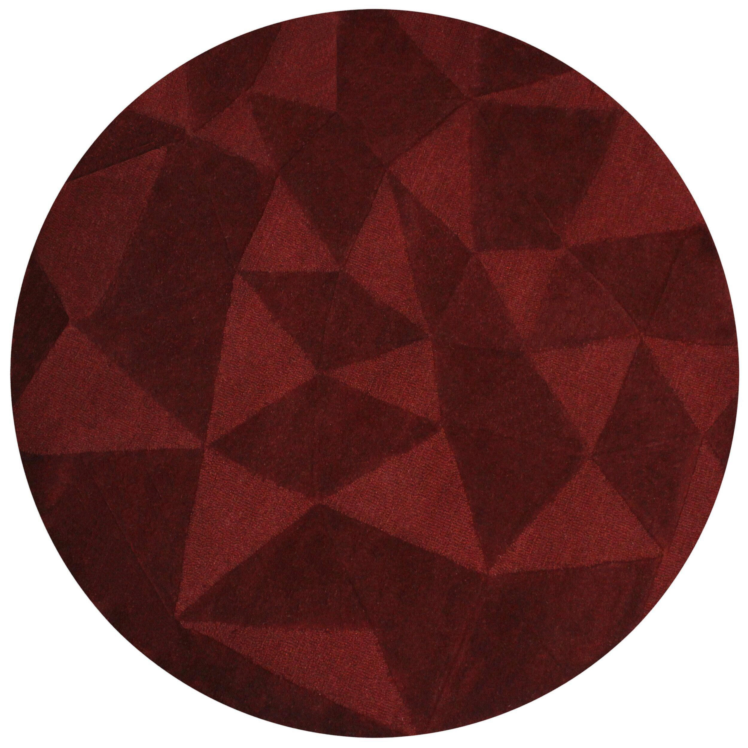 WOLLTEPPICH 160/160 cm Rot  - Rot, MODERN, Textil (160/160cm) - Xora