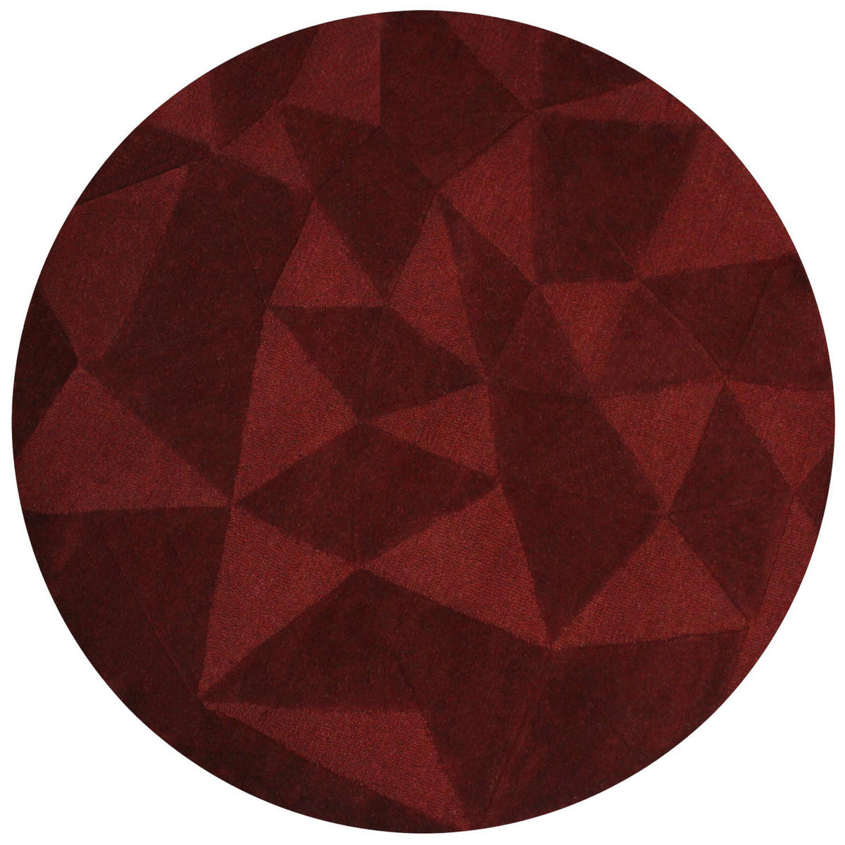 WOLLTEPPICH 160/160 cm Rot  - Rot, MODERN, Textil (160/160cm) - Xora