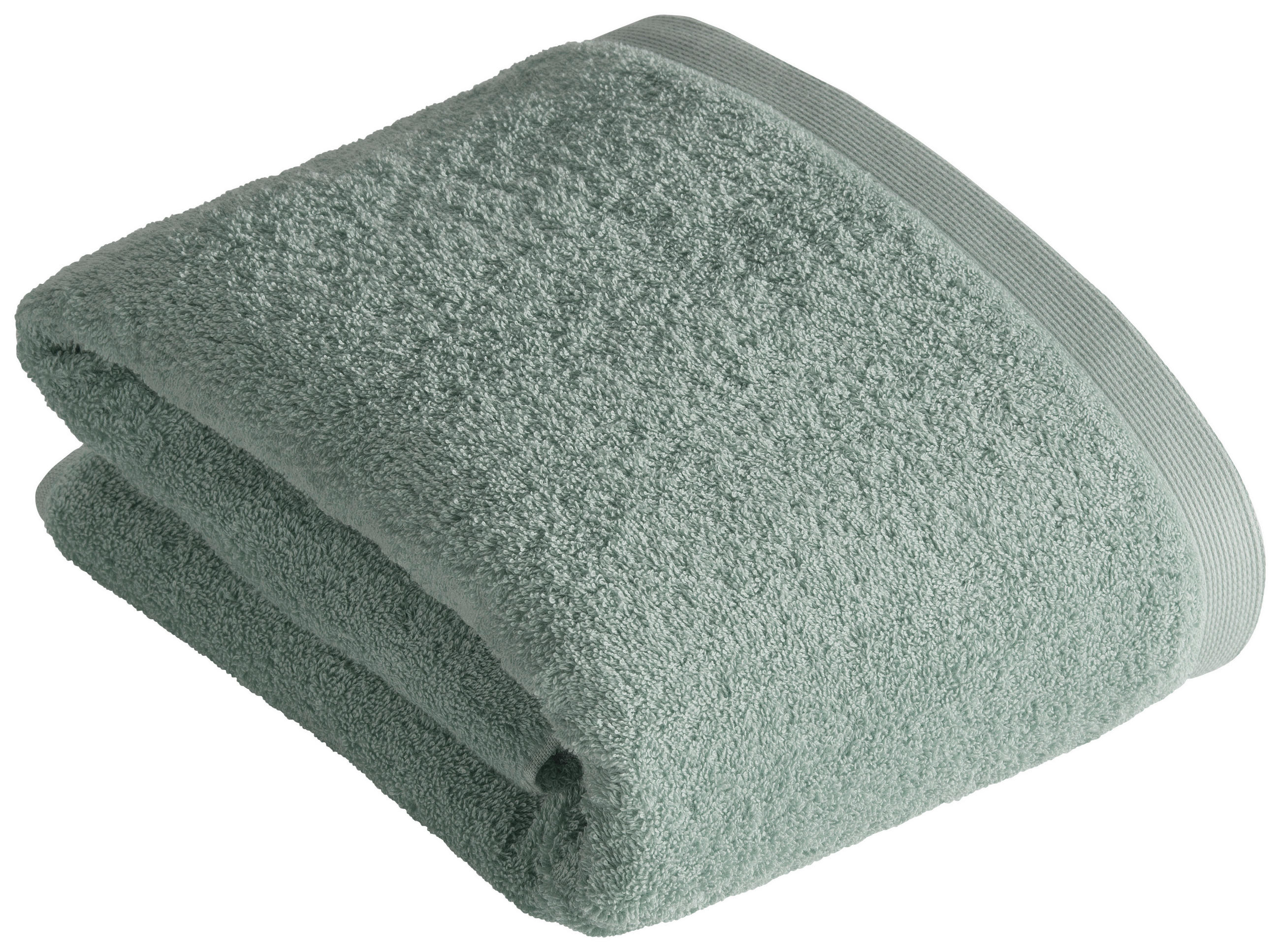 BADETUCH High Line Grün 150/100 cm  - Grün, Basics, Textil (150/100cm) - Vossen