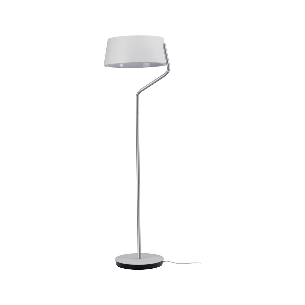 LED-STEHLEUCHTE 44,8/148 cm    - Chromfarben/Weiß, Design, Metall (44,8/148cm) - Paulmann