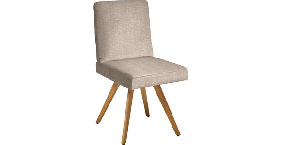 STUHL in Flachgewebe Holz, Textil - Eichefarben/Orange, Design, Holz/Textil (46/94/58cm) - Dieter Knoll