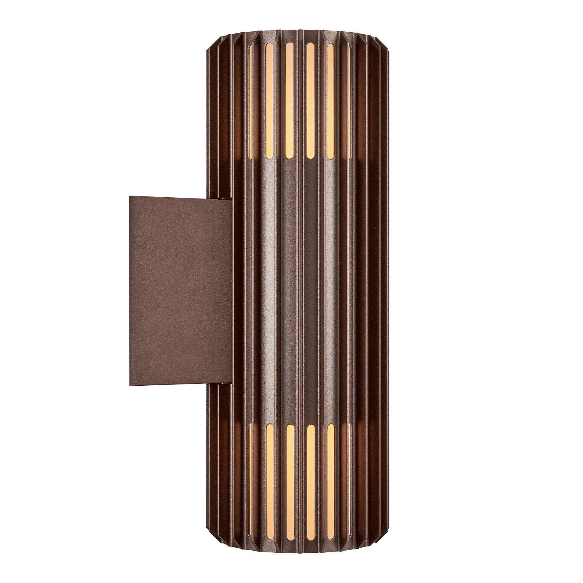 AUßENWANDLEUCHTE 12,4/33,7 cm   - Braun, Trend, Metall (12,4/33,7cm) - Nordlux