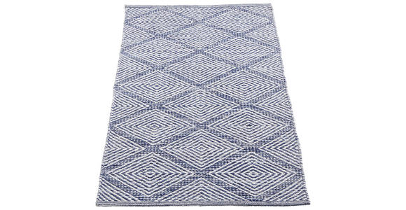 FLECKERLTEPPICH 60/120 cm Diamant Denim  - Blau, Design, Textil (60/120cm) - Boxxx