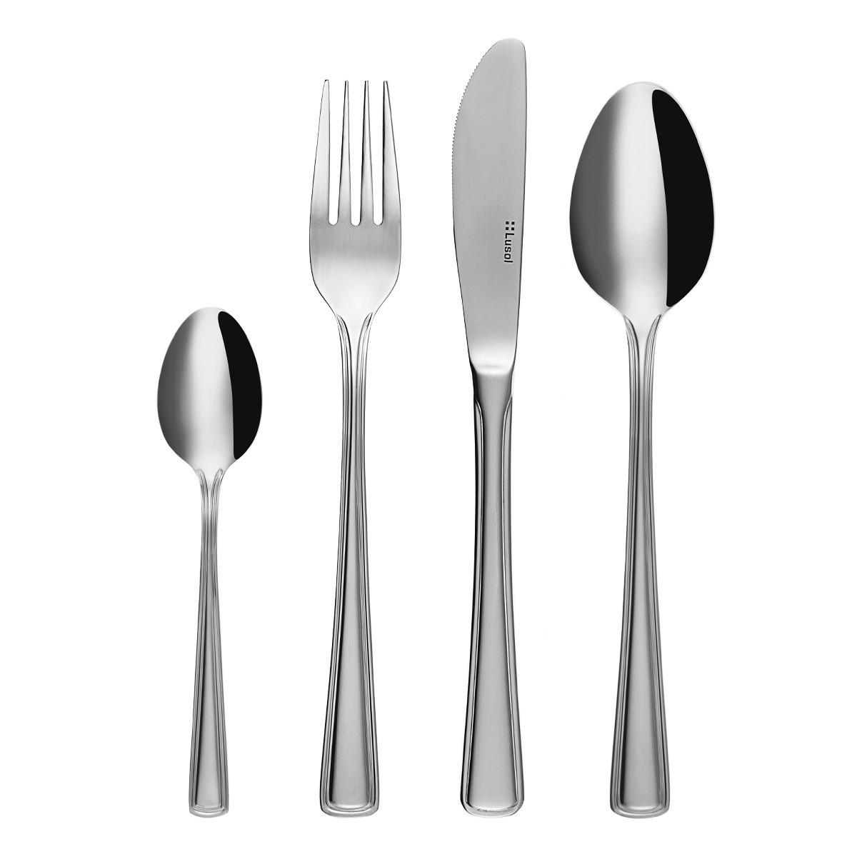 BESTECKSET   - Chromfarben, Basics, Metall (40/24,5/4cm) - Sola