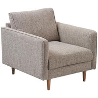 FÅTÖLJ i trä, textil greige  - greige/naturfärgad, Design, trä/textil (81/82,5/92cm) - Best Price