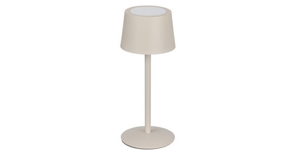 AKKU-TISCHLEUCHTE 9/22 cm  - Beige, Basics, Metall (9/22cm) - Novel