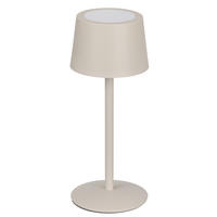 AKKU-TISCHLEUCHTE 9/22 cm  - Beige, Basics, Metall (9/22cm) - Novel