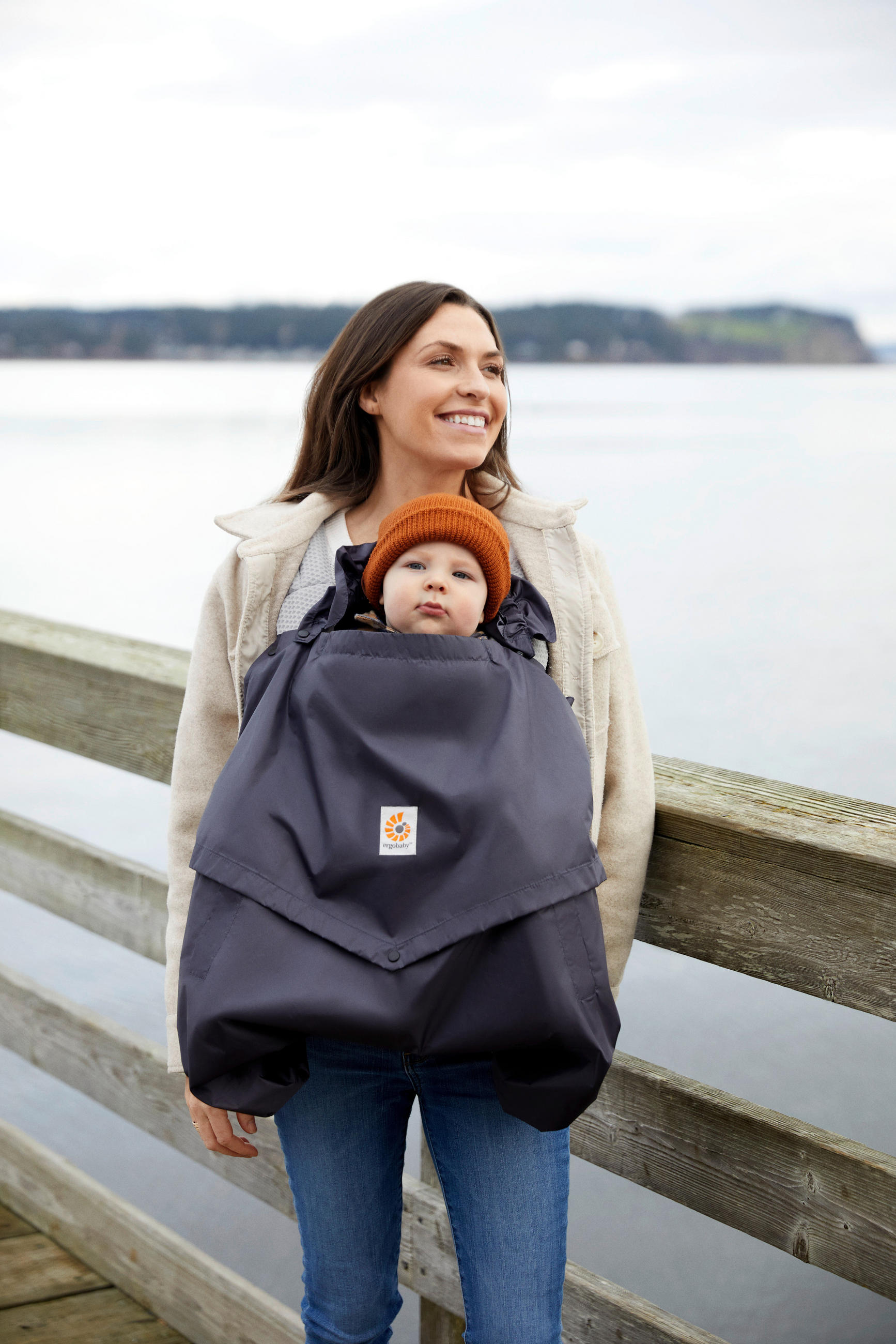 BABYTRAGENBEZUG Rain and Wind Cover  - Schwarz, Basics, Textil - Ergo Baby