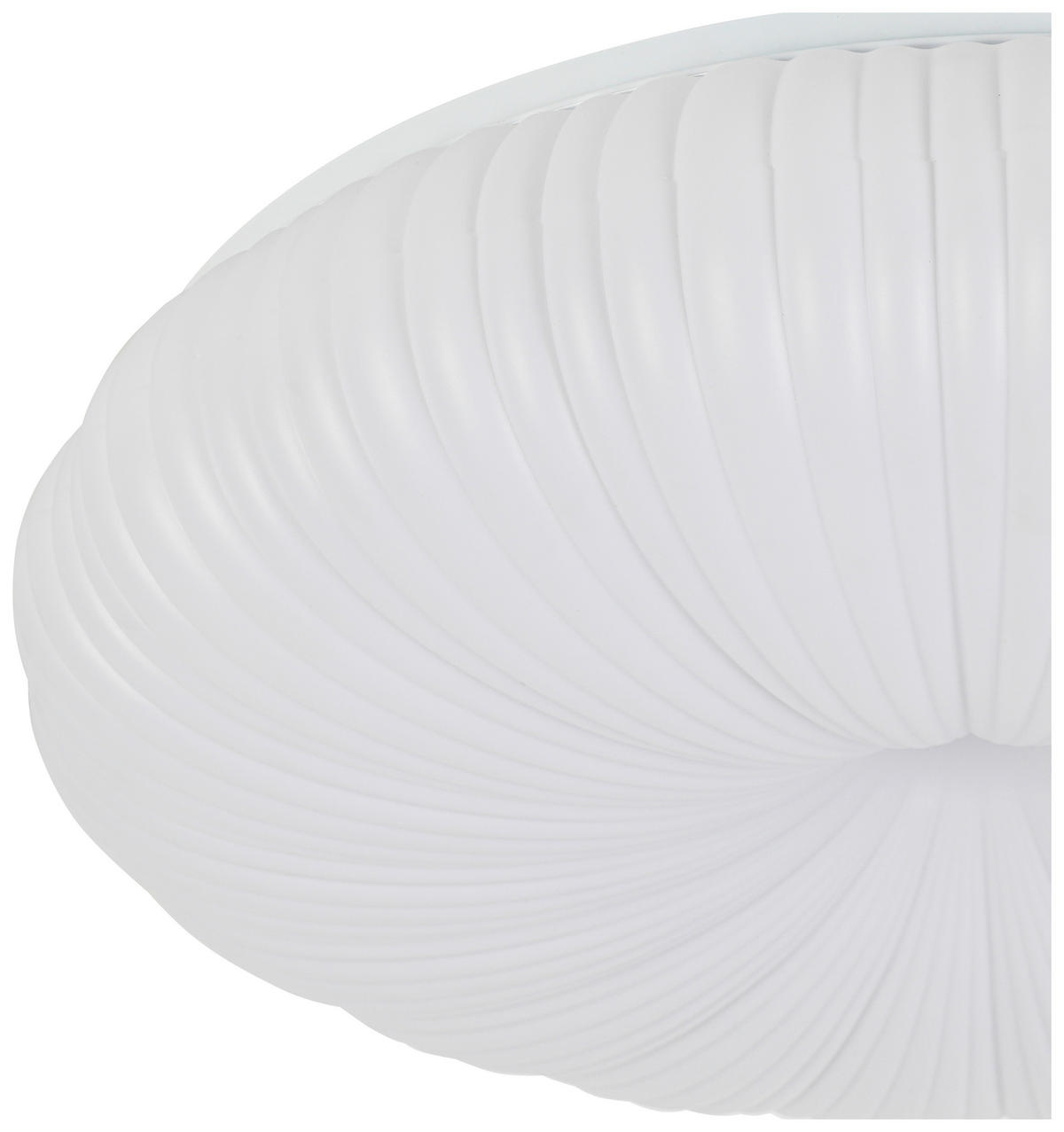 DECKENLEUCHTE  52/10 cm    - Weiß, Design, Kunststoff/Metall (52/10cm) - Collet's Monde