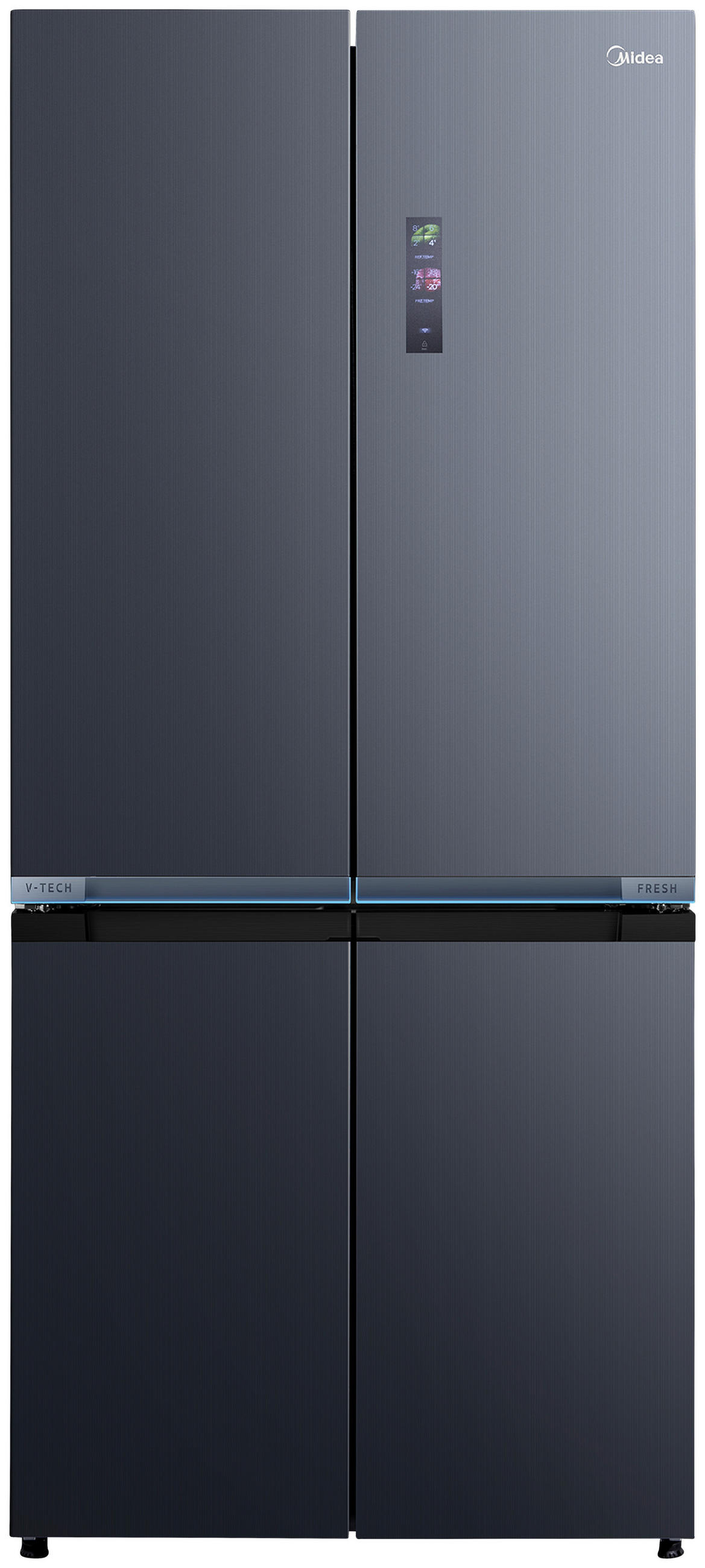 MULTIDÖRR MDRM706BIE70  - svart, Basics, metall/glas (83,3/191/60cm) - Midea