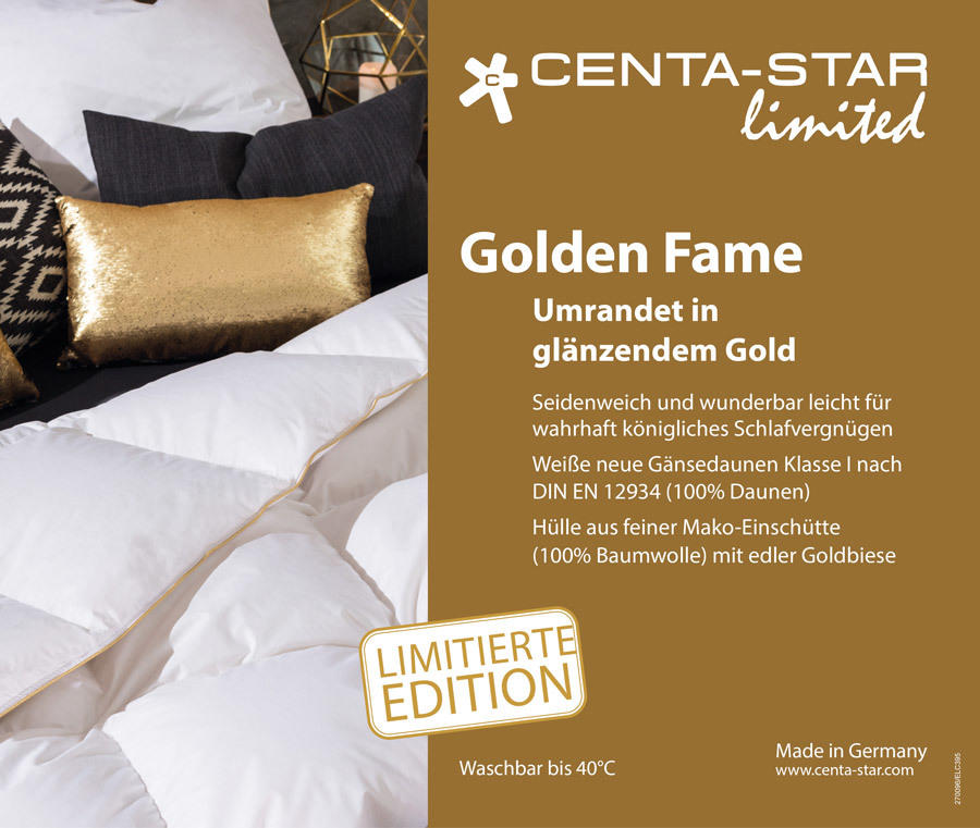 DAUNENDECKE  Golden Fame  200/200 cm   - Weiß, Basics, Textil (200/200cm) - Centa-Star
