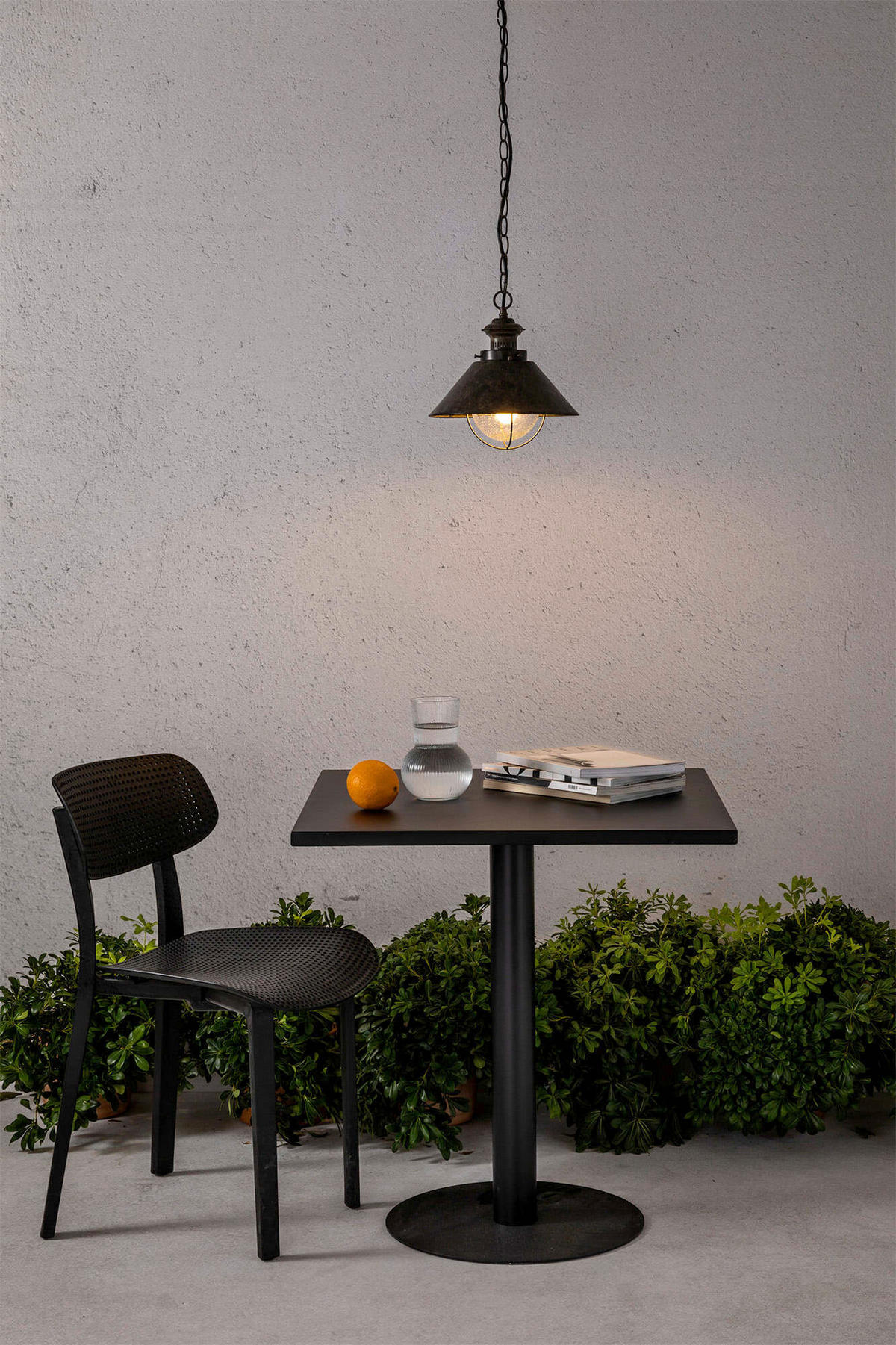 AUßENHÄNGELEUCHTE 34.5/34.5/108 cm   - Rostfarben, LIFESTYLE, Metall (34.5/34.5/108cm)