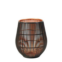 WINDLICHT - Schwarz/Kupferfarben, Basics, Metall (13/13cm) - Ambia Home