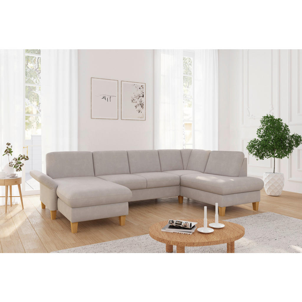 Sit & More SEDACIA SÚPRAVA, textil, sivobéžová