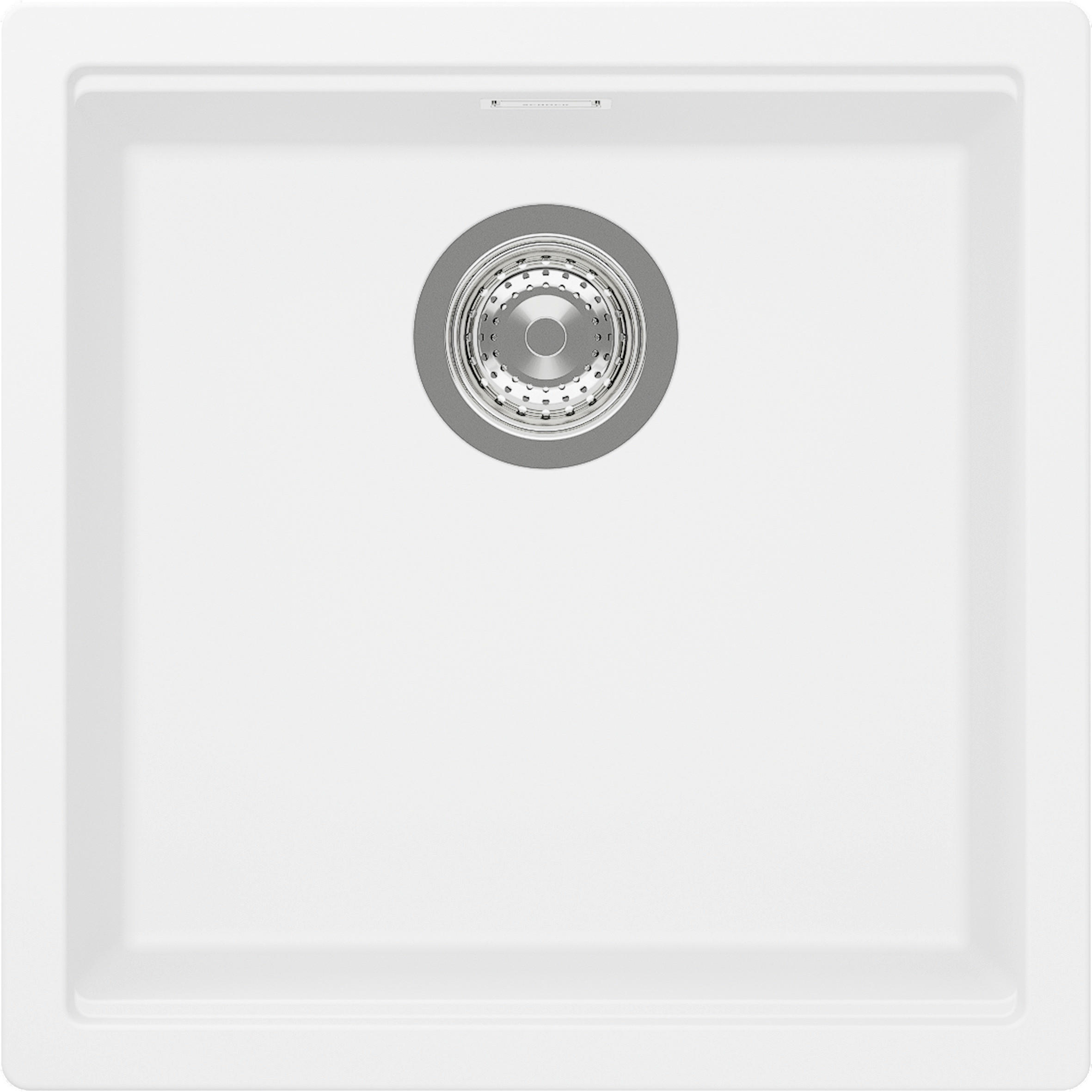 SPÜLE KIRN100UDAY  - Weiß, Basics, Stein (45,6/28,9/45,6cm) - Schock