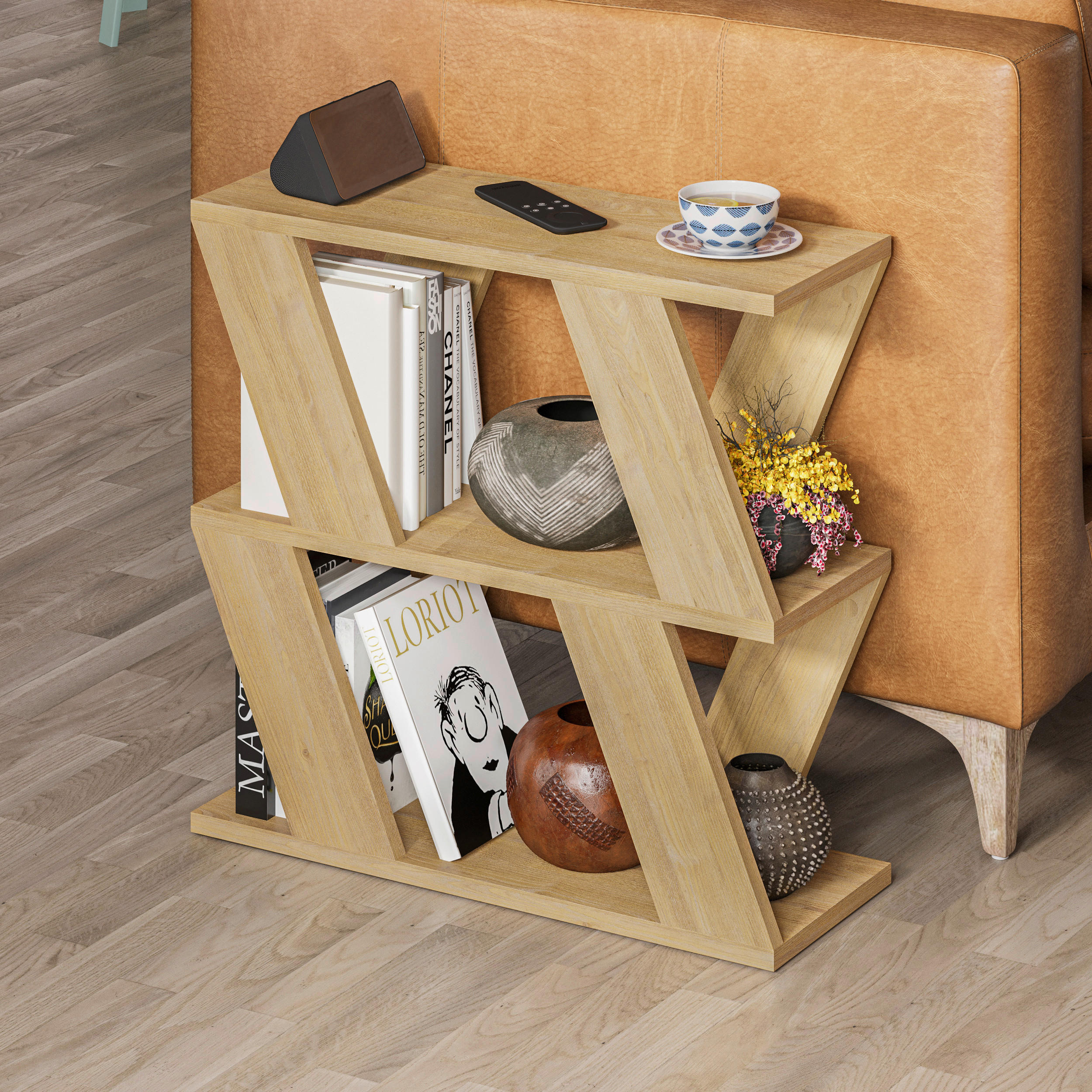 BEISTELLTISCH in Holzwerkstoff  - Eichefarben, Design, Holzwerkstoff (60/56/22cm) - Livetastic