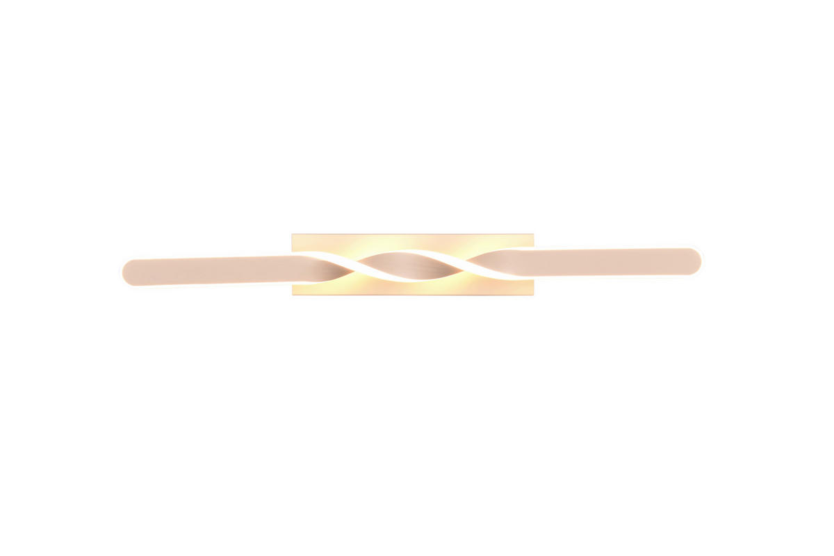 LED-DECKENLEUCHTE 79/12,5/8 cm   - Sandfarben/Weiß, Design, Kunststoff/Metall (79/12,5/8cm)