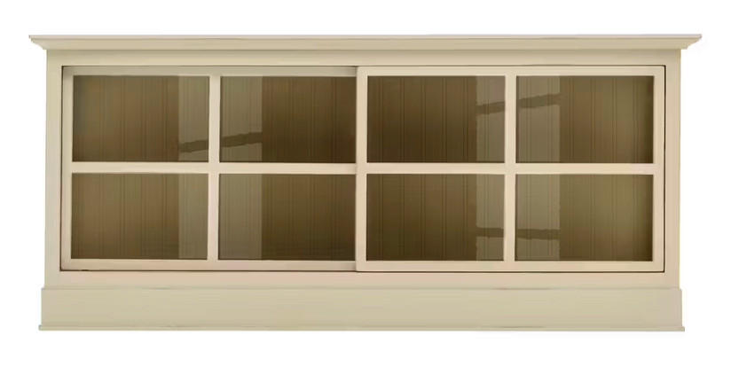 SIDEBOARD UrbanClass  in 190,5/82/49 cm  - Elfenbein, LIFESTYLE, Glas/Holz (190,5/82/49cm) - Livetastic