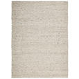 HANDWEBTEPPICH 130/190 cm Grau, Beige rechteckig  - Beige/Grau, Textil (130/190cm) - Linea Natura