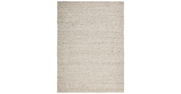 HANDWEBTEPPICH 130/190 cm Grau, Beige rechteckig  - Beige/Grau, Textil (130/190cm) - Linea Natura