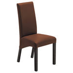 STUHL  in Lederlook Textil  - Kastanienfarben/Buche Kolonial, KONVENTIONELL, Holz/Textil (47/102/57cm) - Carryhome