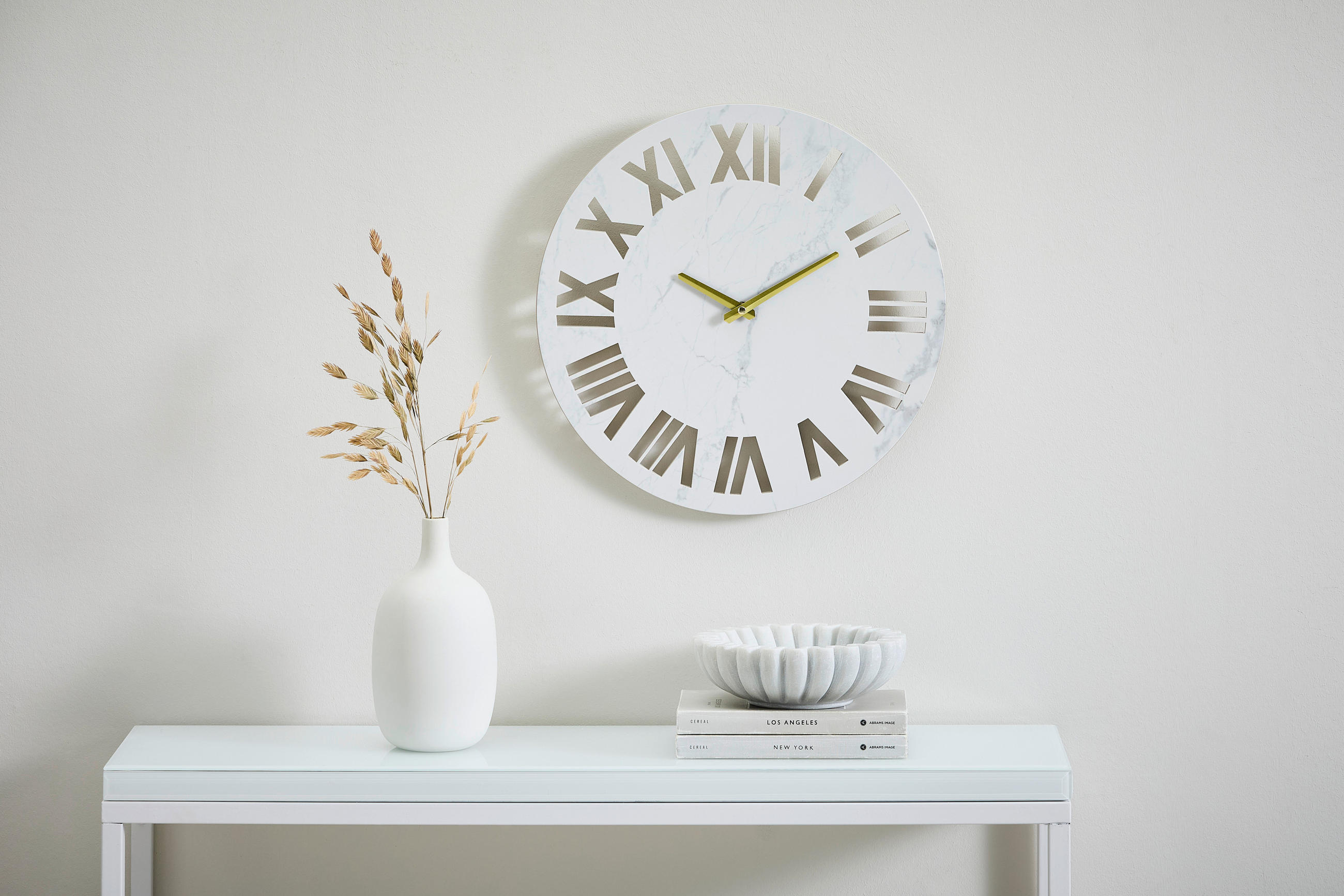 CEAS DE PERETE 40/40/3,1 cm   - alb, Lifestyle, metal/piatră (40/40/3,1cm) - Xora