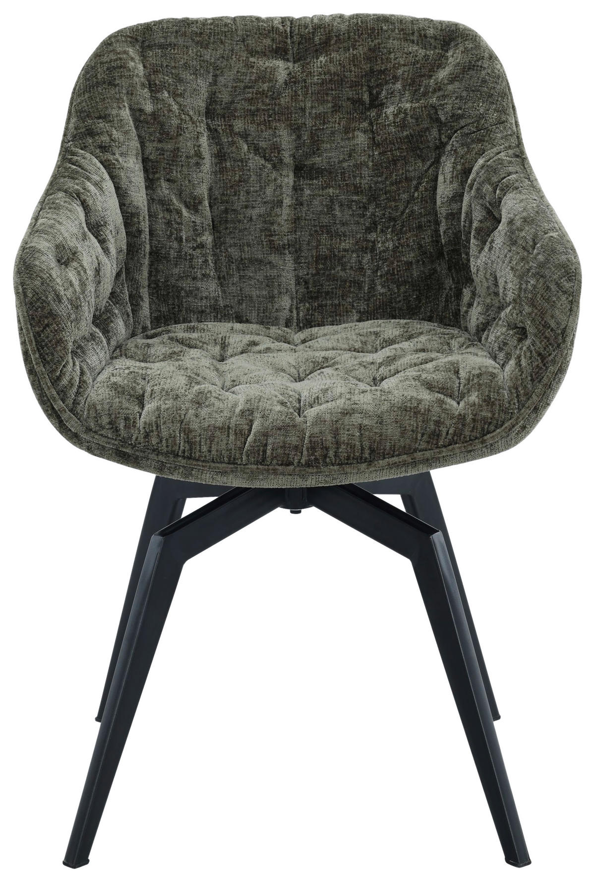 KAROSSZÉK zöld, fekete  - fekete/zöld, Modern, textil/fém (59,5/84/63,5cm) - Livetastic