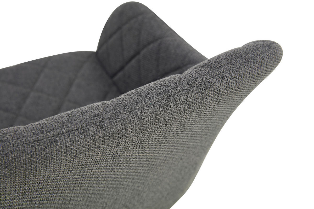 STUHL-SET 2 Stück  in Webstoff  - Anthrazit/Schwarz, MODERN, Textil/Metall (56/83/60cm) - MID.YOU