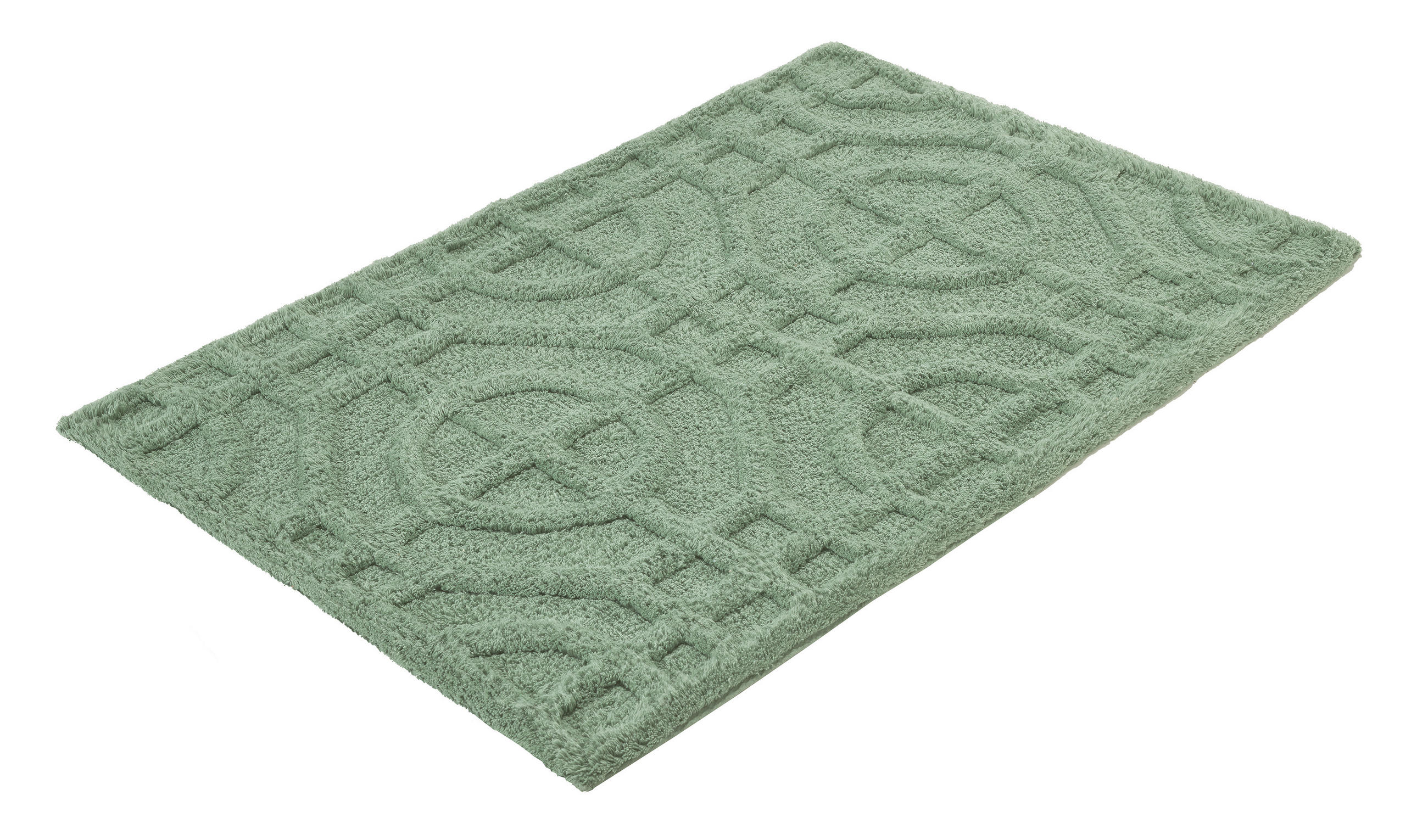 KUPAONSKI TEPIH zelena  MOSAIC  - zelena, Basics, tekstil/plastika (70/120cm) - Kleine Wolke