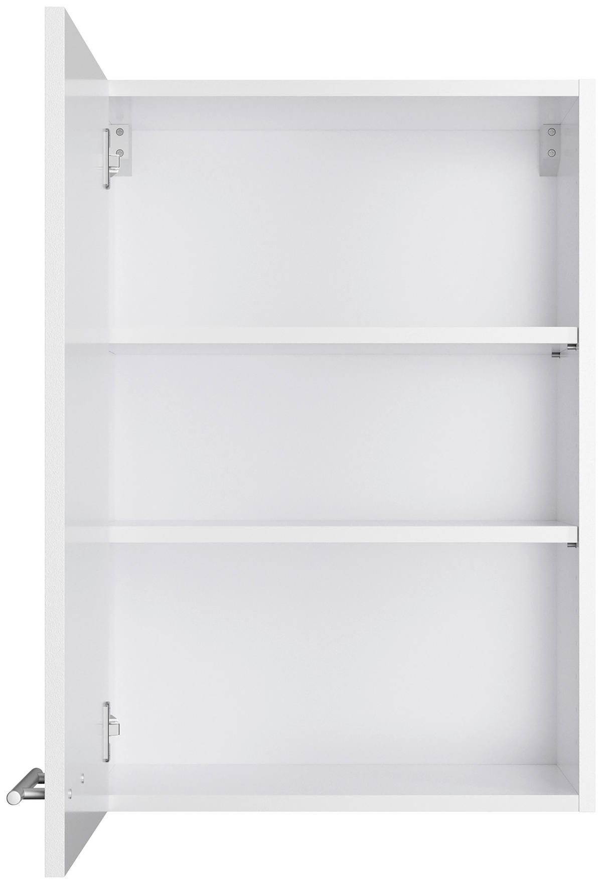 KÜCHENLEERBLOCK 210 cm   in Weiß  - Edelstahlfarben/Anthrazit, Basics, Holzwerkstoff/Metall (210cm) - Optifit