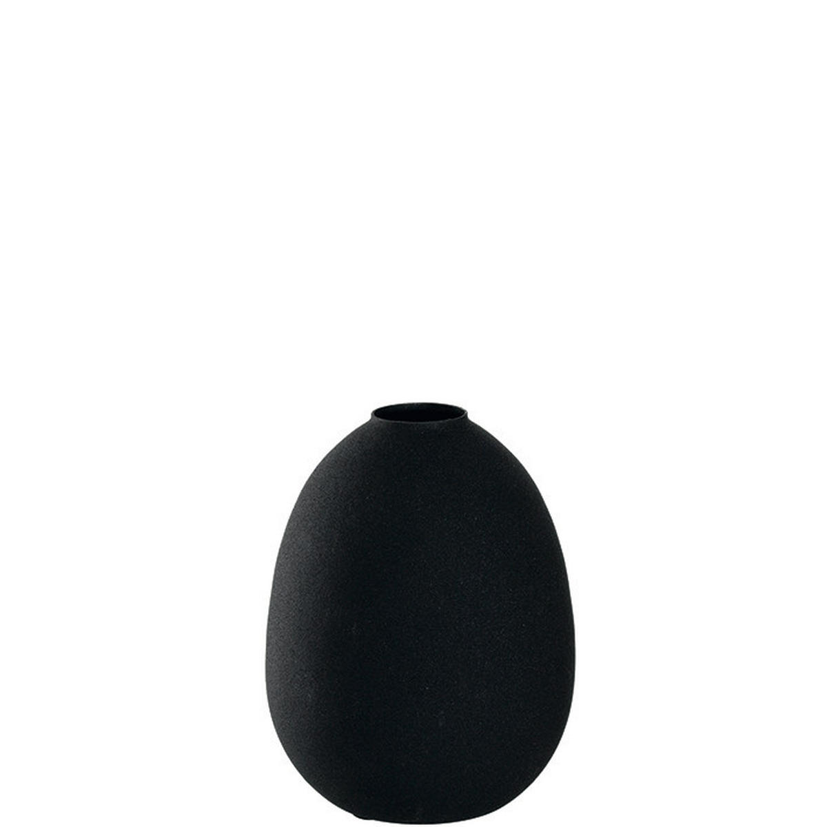 VASE 16,40 cm  - Schwarz, Basics, Metall (16,4cm) - Leonardo