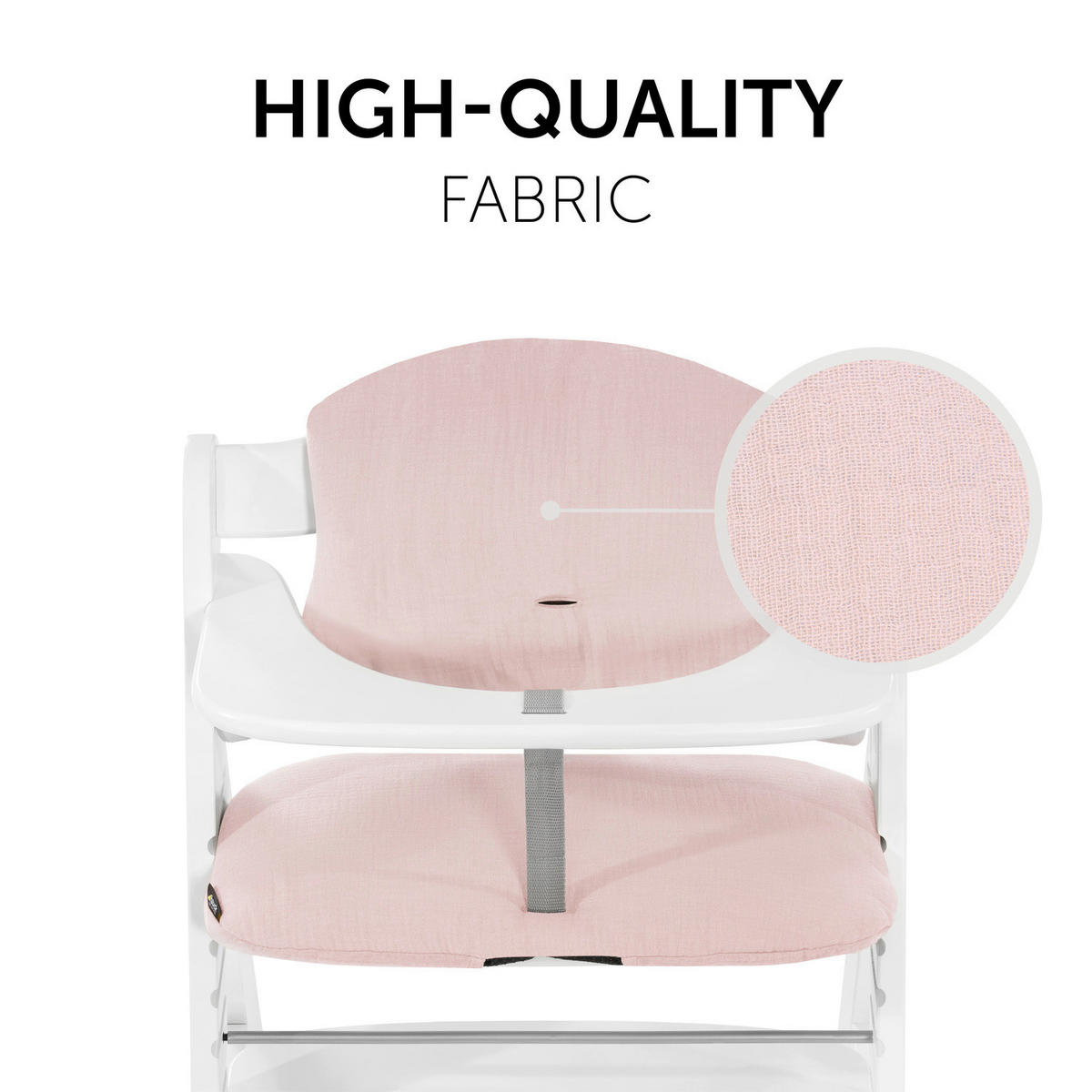 HOCHSTUHLEINLAGE HIGHCHAIRPAD SELECT  - Rosa, Basics, Textil (44/24cm) - Hauck
