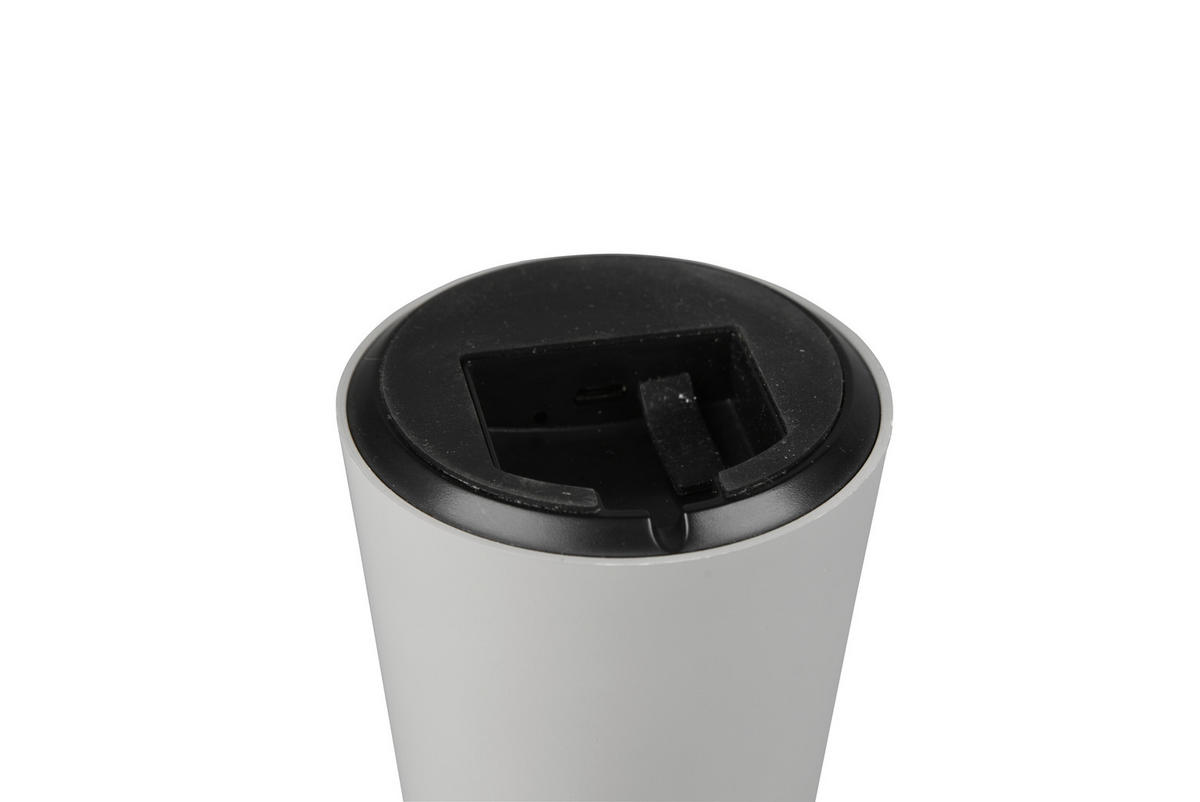 PORTABEL LAMPA Lennon 13,6/21,5 cm   - grå, Design, plast (13,6/21,5cm)