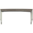 SCHREIBTISCH 200/80-100/68-82 cm  in Graphitfarben, Weiß  - Graphitfarben/Weiß, Design, Holzwerkstoff/Metall (200/80-100/68-82cm) - Moderano