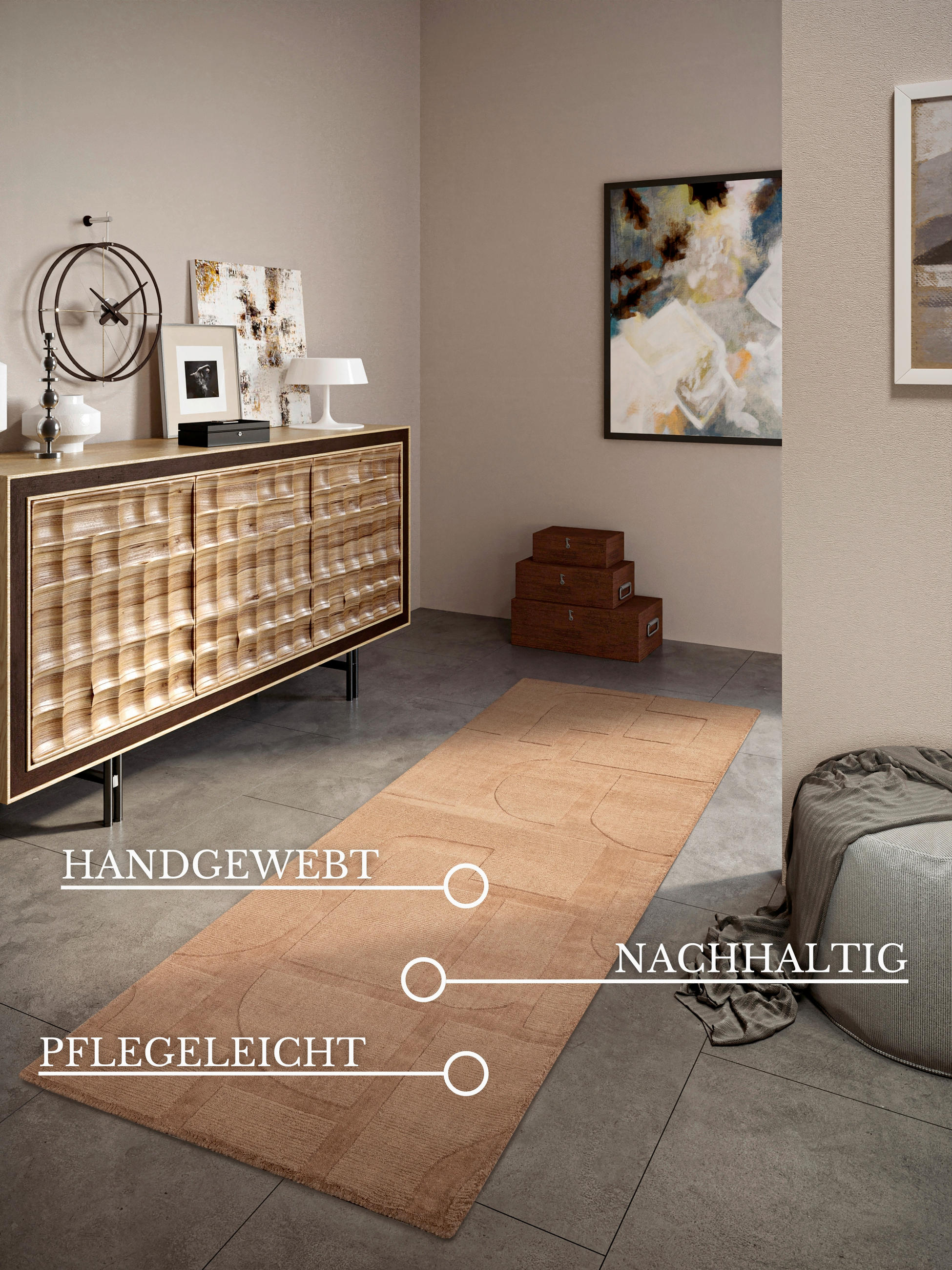 LÄUFER 80/250 cm Kollektion 1906  - Kupferfarben, Basics, Textil (80/250cm) - Villeroy & Boch