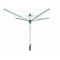 WÄSCHESPINNE  - Silberfarben/Grün, MODERN, Kunststoff (300/168cm) - Leifheit