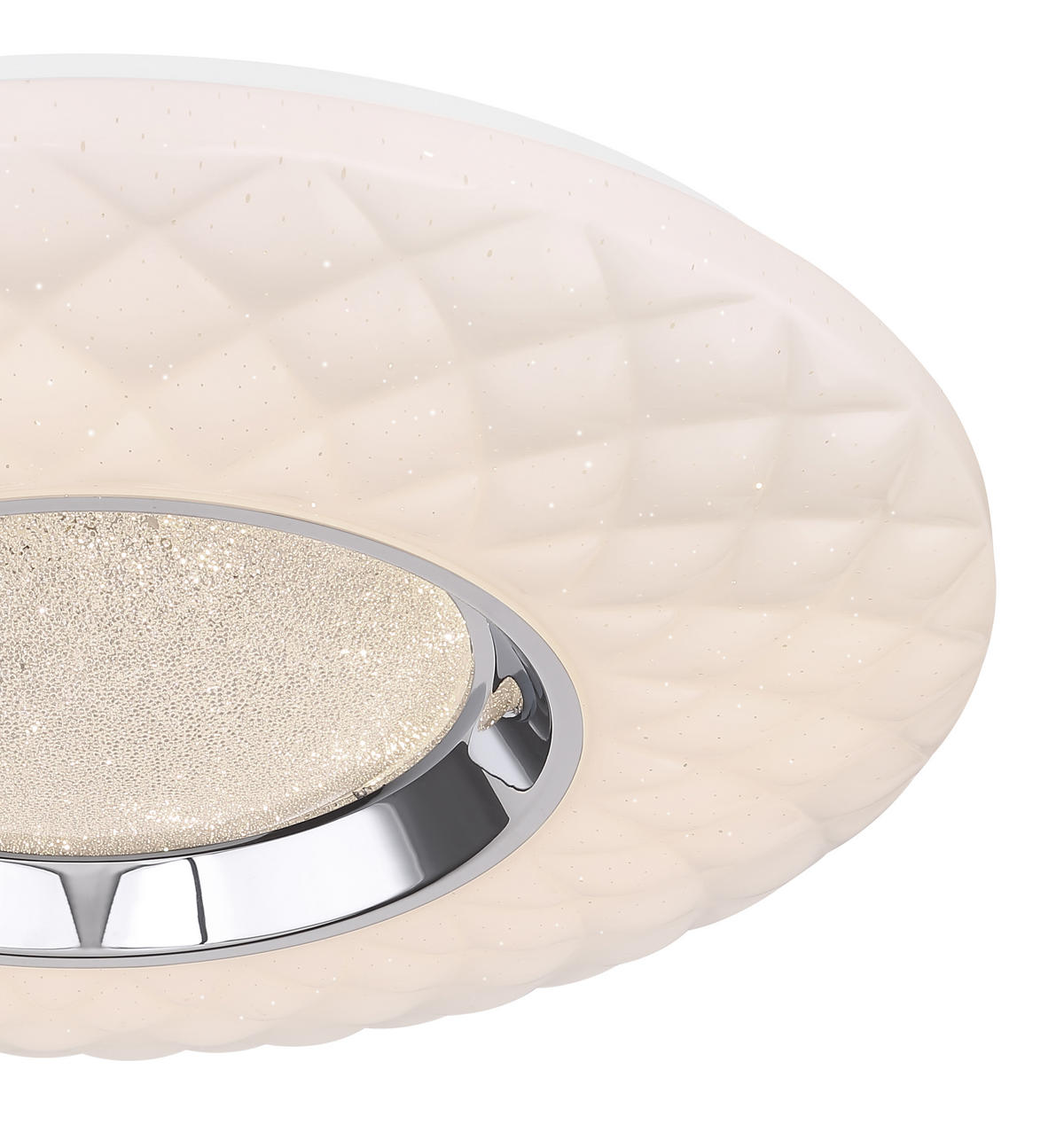 PLAFONIERĂ CU LED - alb/opal, Design, plastic/metal (49/6.8cm) - Novel
