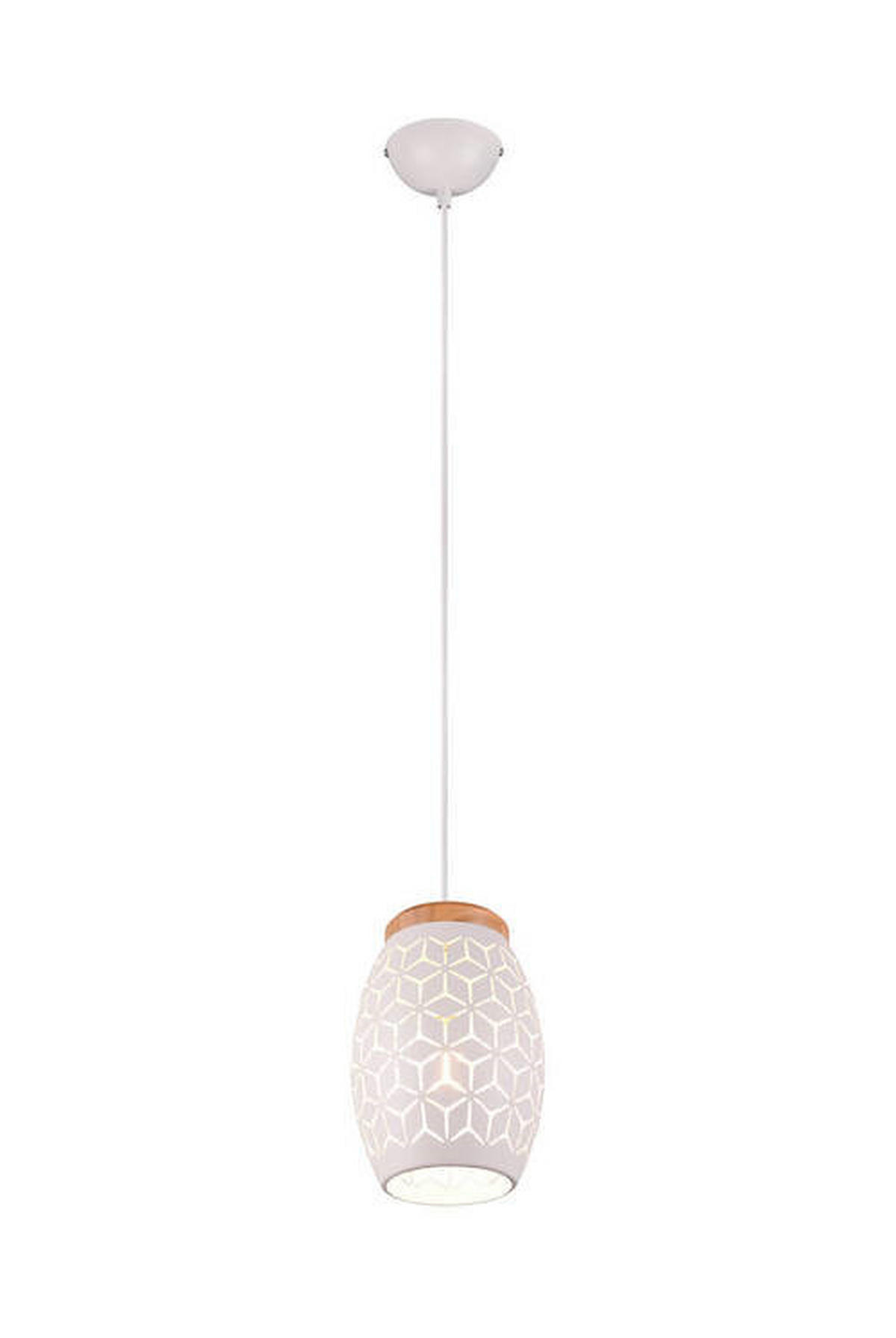 HÄNGELEUCHTE 15/150 cm    - Weiss, Konventionell, Metall (15/150cm)