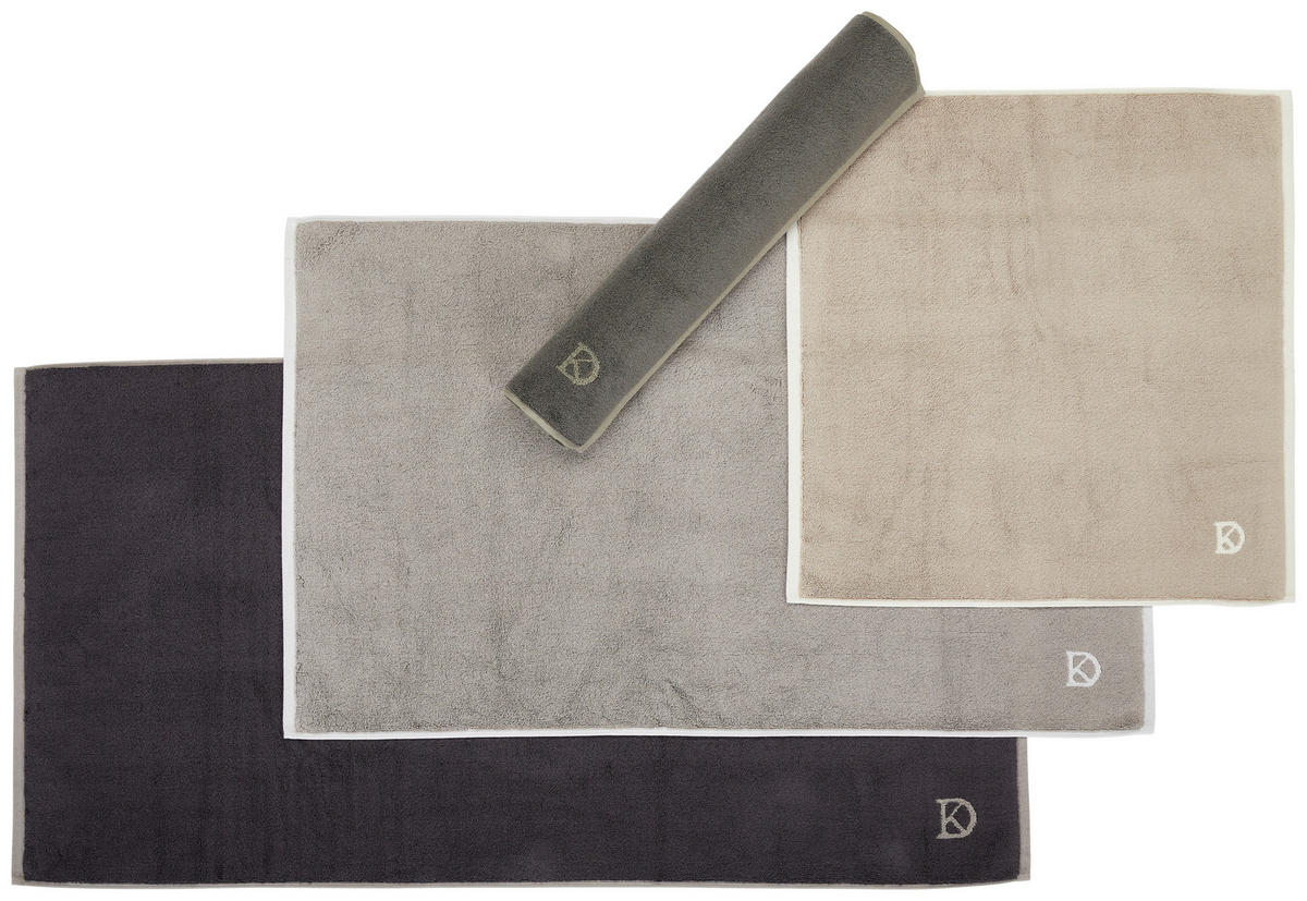 BADEMATTE Hellgrau 60/60 cm  - Hellgrau, Basics, Textil (60/60cm) - Dieter Knoll